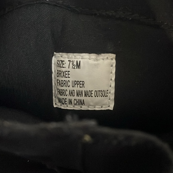 RAMPAGE SLOUCHED BOOTS LADIES BLACK FAUX SUEDE FLAT BOOTSSZ 7.5 EC ANKLE BENELLI - Picture 4 of 4